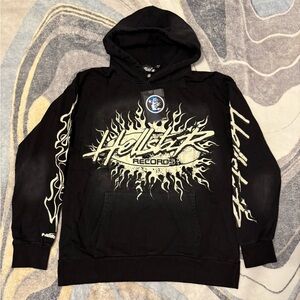 Hellstar Records Tour Black Hoodie Men’s Size Large
